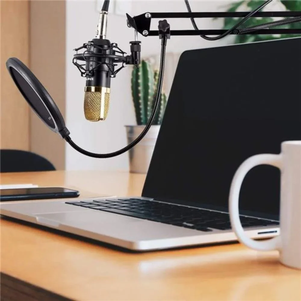 Condenser Microphone Bundle, ZY-007 Professional Cardioid Studio Condenser Mic